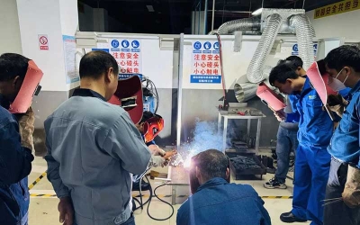 焊工實操教學現場一
